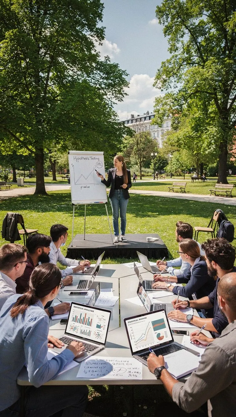 Grafik eines Diagramms, das die Beziehung zwischen zwei Variablen in einer Regressionsanalyse zeigt.