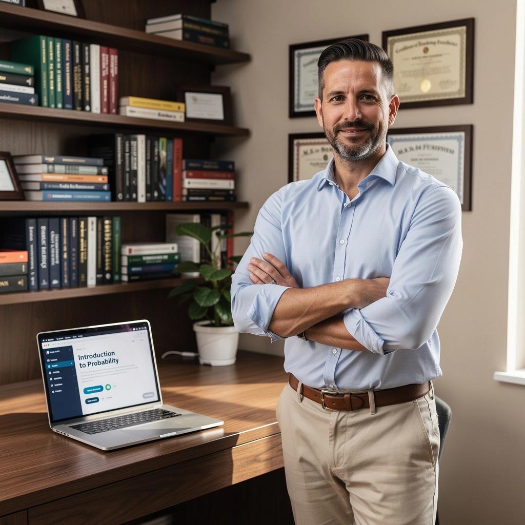 Darstellung einer Gruppe von Teilnehmern, die an einem virtuellen Statistik-Workshop teilnehmen.